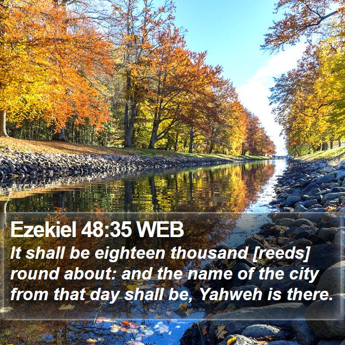 Ezekiel 48:35 WEB Bible Study