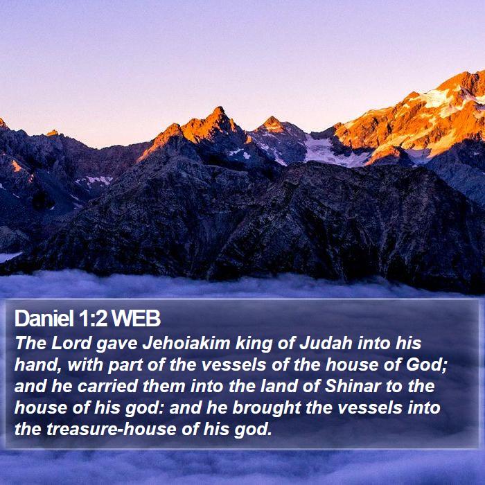 Daniel 1:2 WEB Bible Study