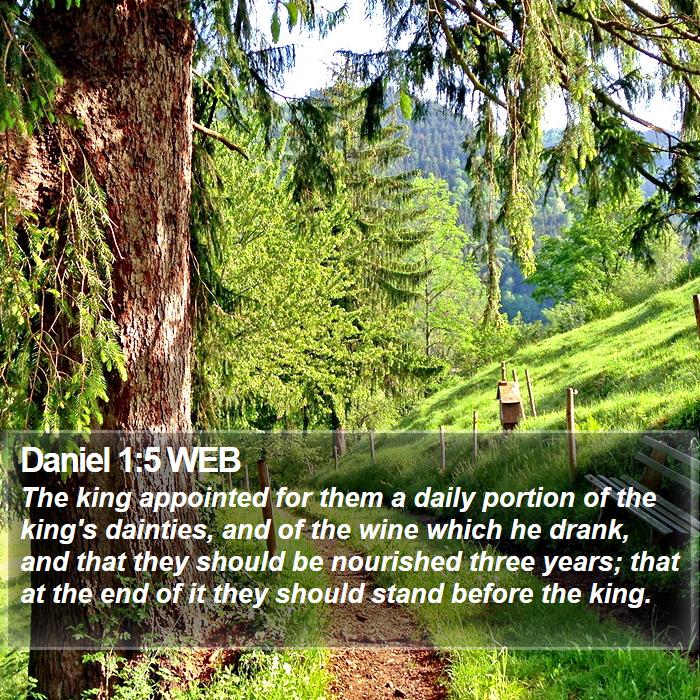 Daniel 1:5 WEB Bible Study