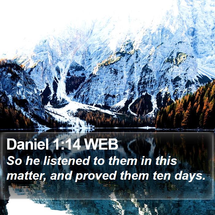 Daniel 1:14 WEB Bible Study