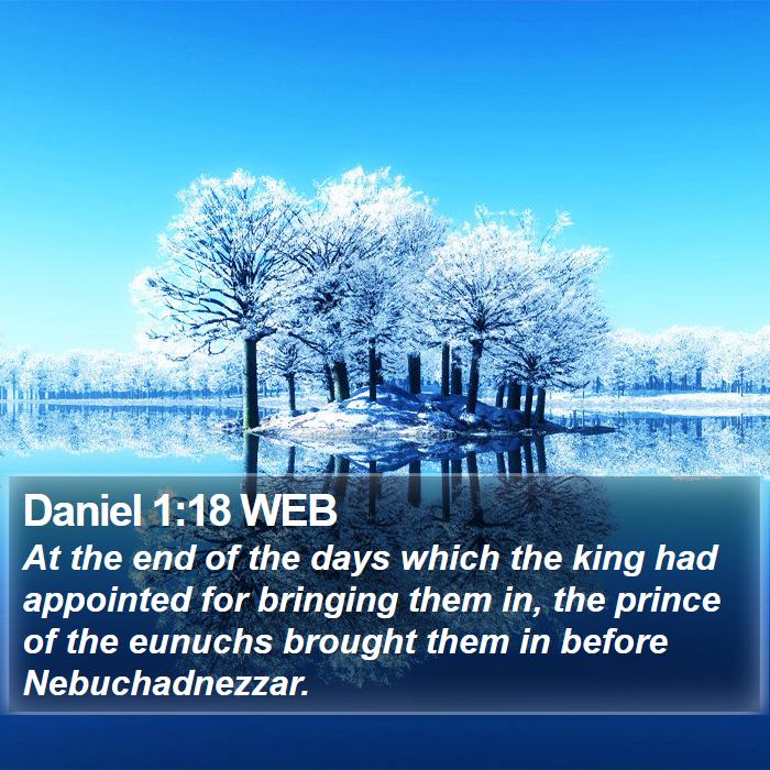 Daniel 1:18 WEB Bible Study