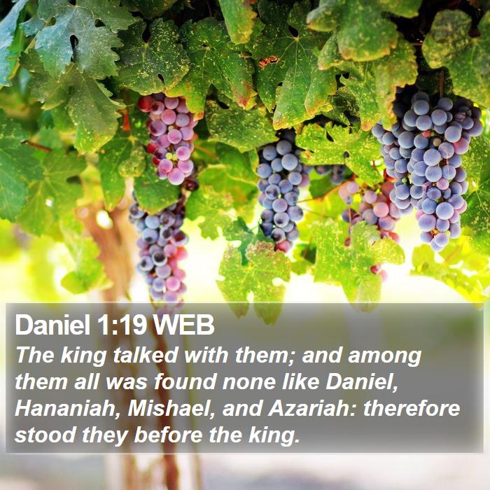 Daniel 1:19 WEB Bible Study