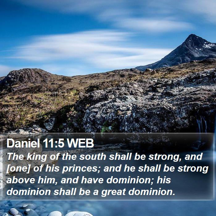 Daniel 11:5 WEB Bible Study