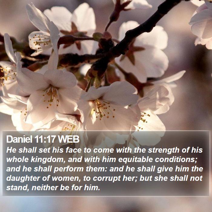 Daniel 11:17 WEB Bible Study