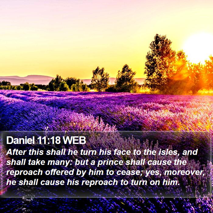 Daniel 11:18 WEB Bible Study