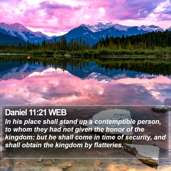 Daniel 11:21 WEB Bible Study