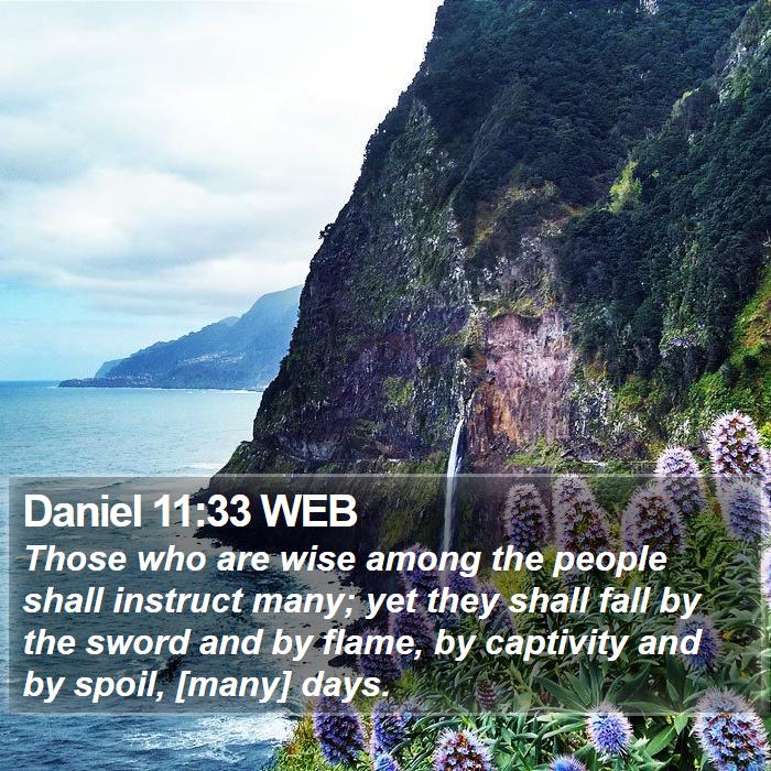 Daniel 11:33 WEB Bible Study