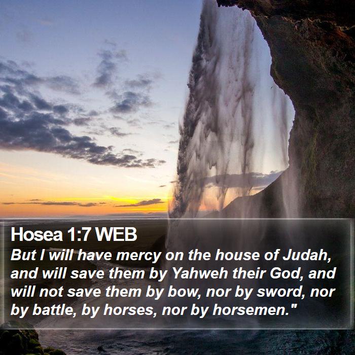 Hosea 1:7 WEB Bible Study