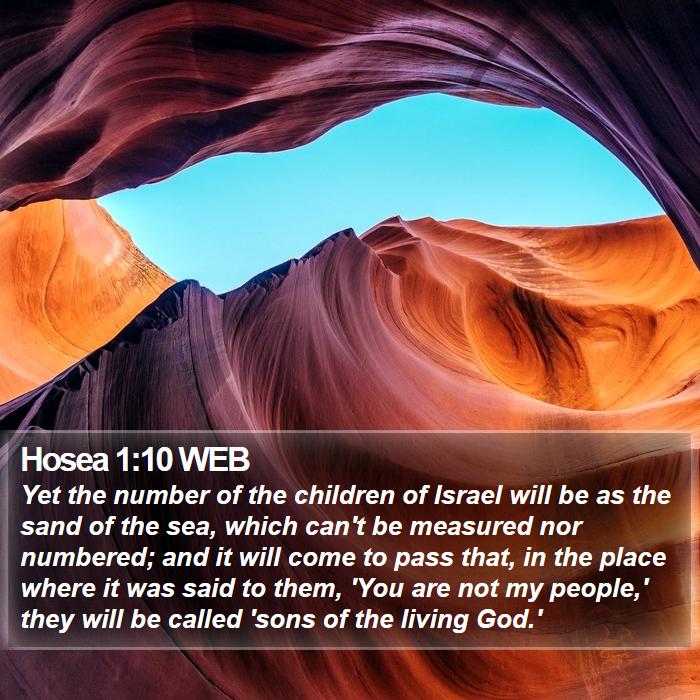 Hosea 1:10 WEB Bible Study