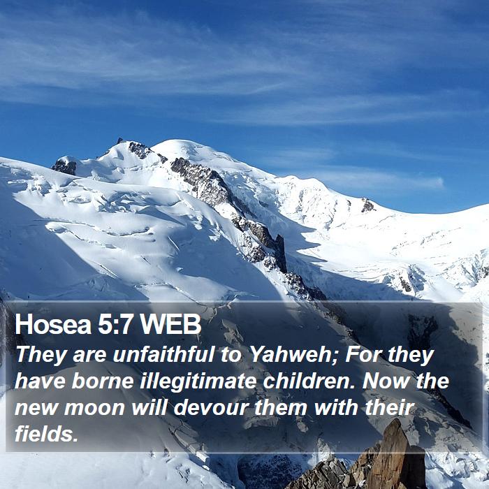 Hosea 5:7 WEB Bible Study