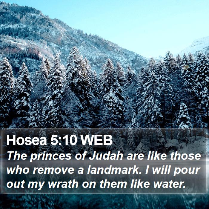 Hosea 5:10 WEB Bible Study