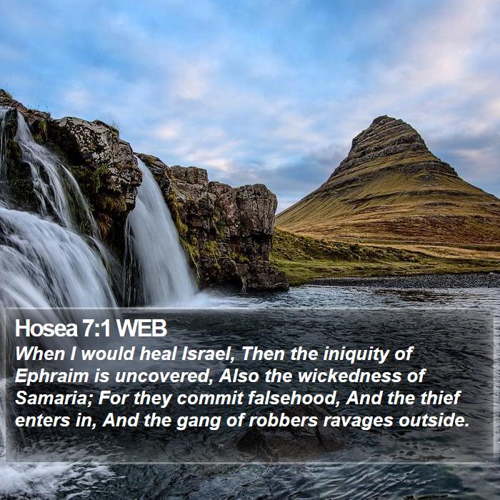 Hosea 7:1 WEB Bible Study