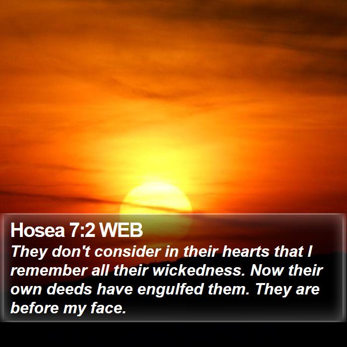 Hosea 7:2 WEB Bible Study