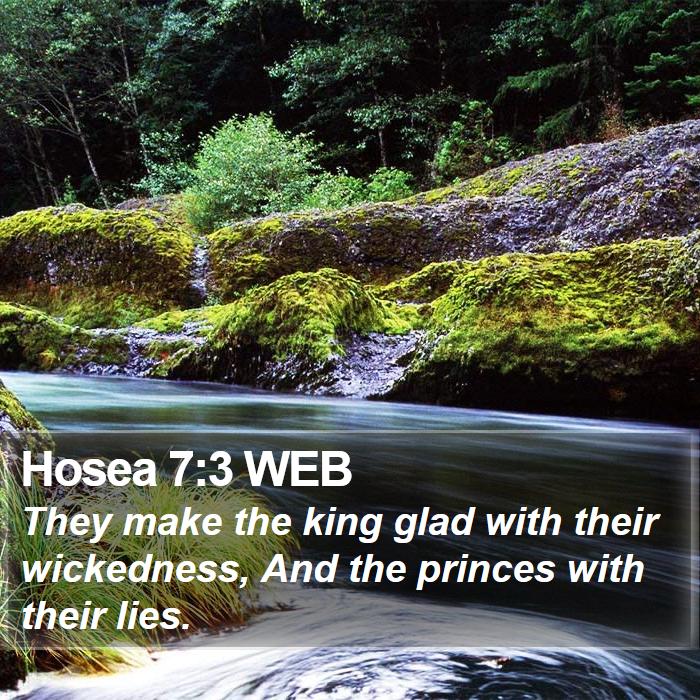 Hosea 7:3 WEB Bible Study