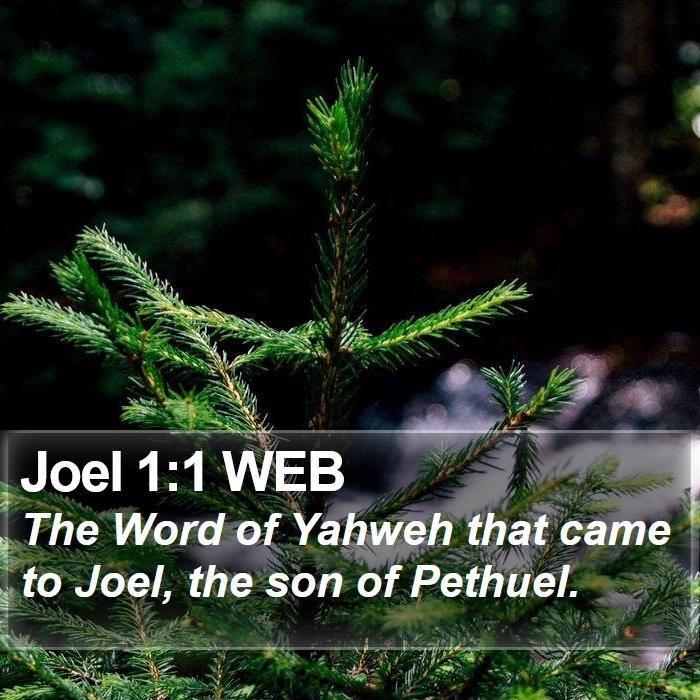 Joel 1:1 WEB Bible Study