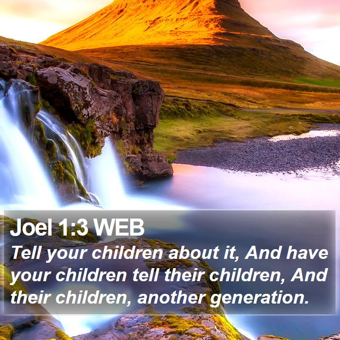 Joel 1:3 WEB Bible Study