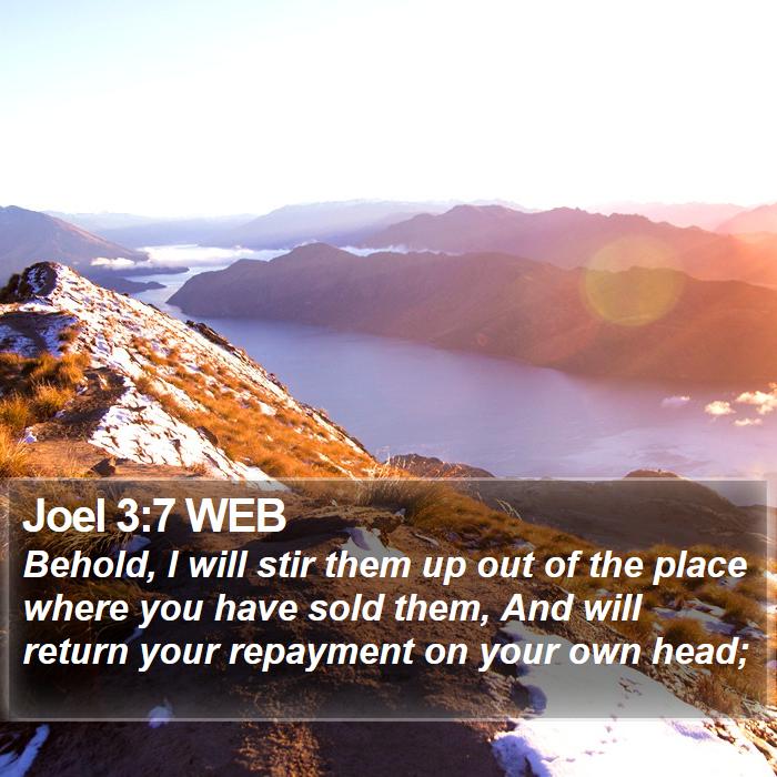 Joel 3:7 WEB Bible Study