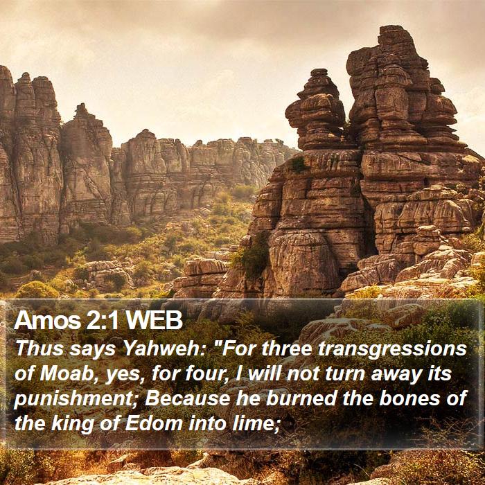 Amos 2:1 WEB Bible Study