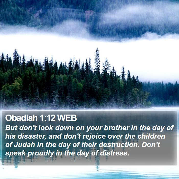 Obadiah 1:12 WEB Bible Study