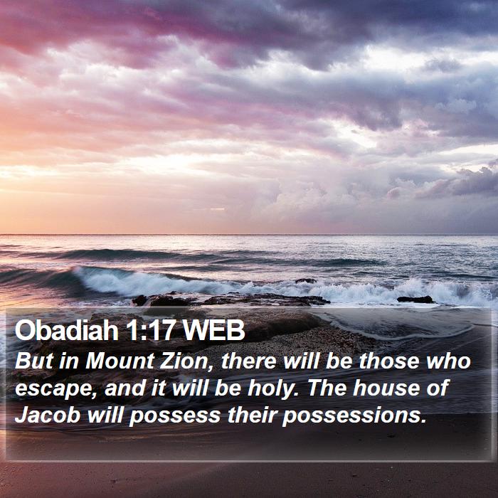 Obadiah 1:17 WEB Bible Study