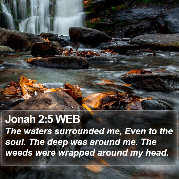 Jonah 2:5 WEB Bible Study