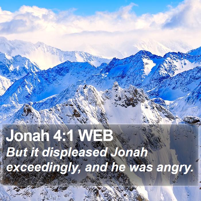 Jonah 4:1 WEB Bible Study