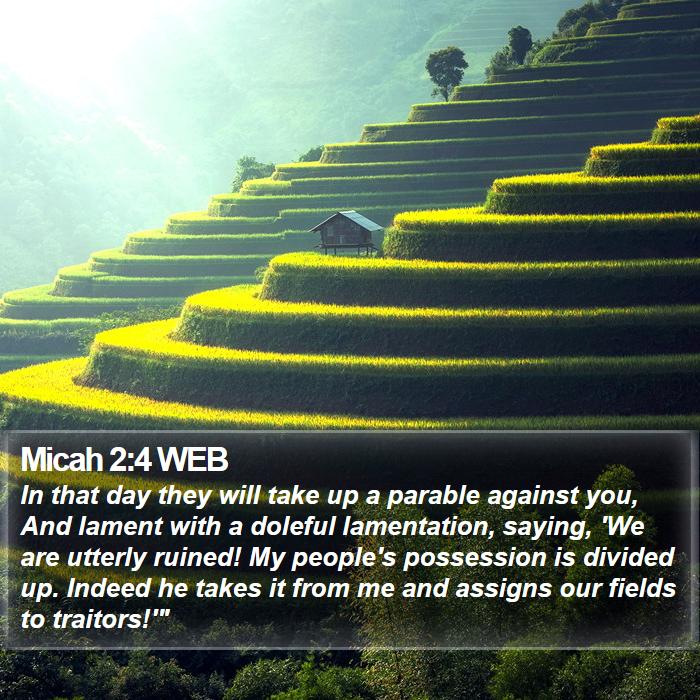 Micah 2:4 WEB Bible Study