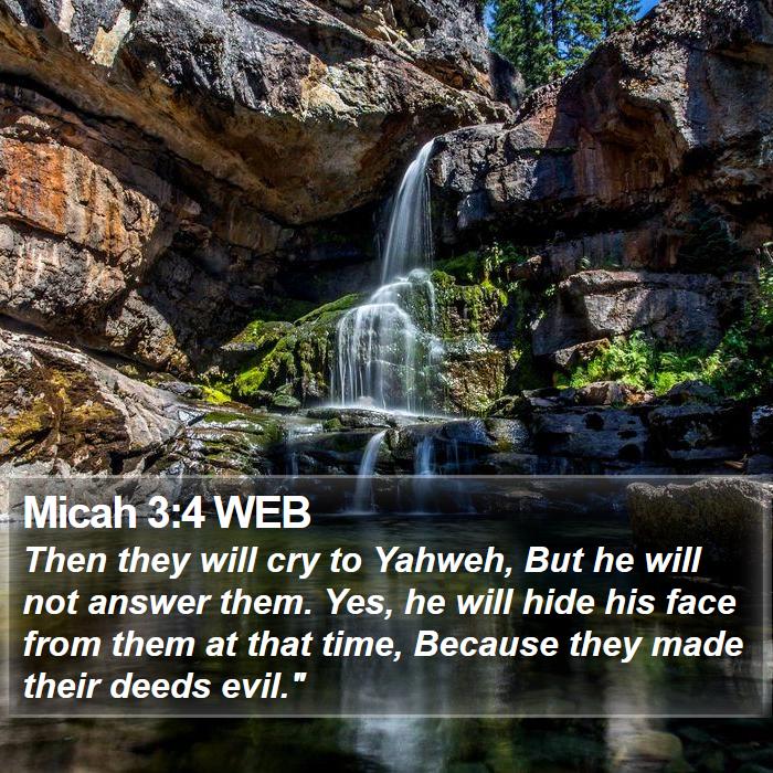 Micah 3:4 WEB Bible Study