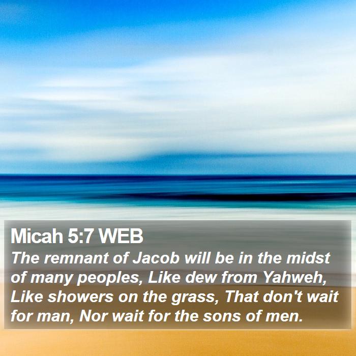 Micah 5:7 WEB Bible Study