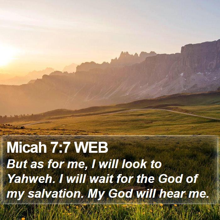 Micah 7:7 WEB Bible Study