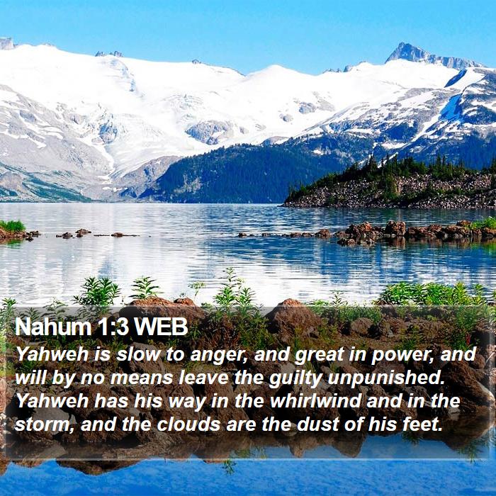 Nahum 1:3 WEB Bible Study