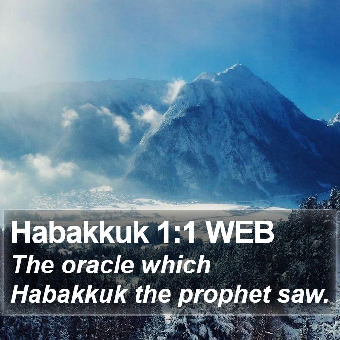 Habakkuk 1:1 WEB Bible Study