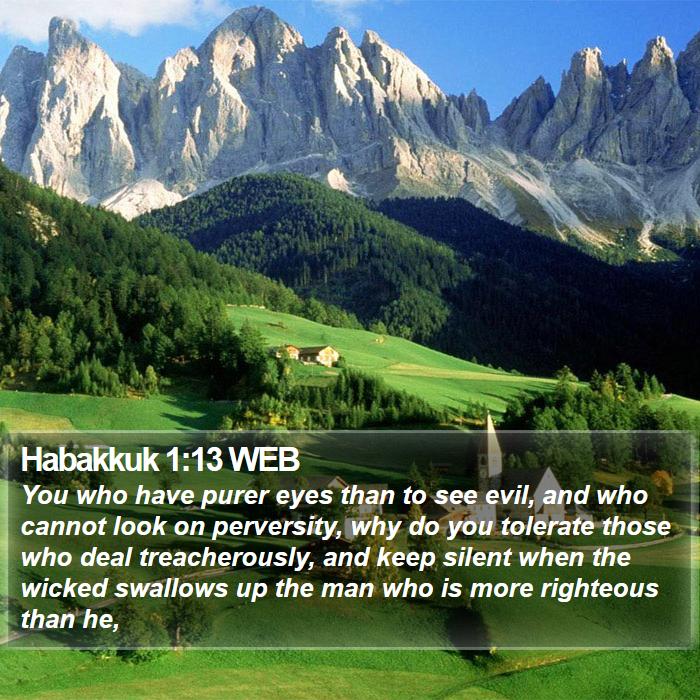 Habakkuk 1:13 WEB Bible Study