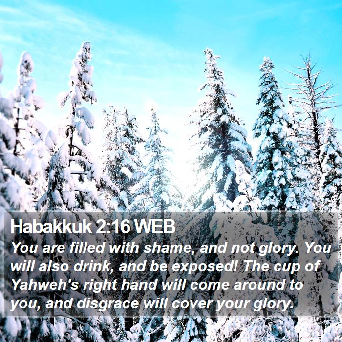 Habakkuk 2:16 WEB Bible Study