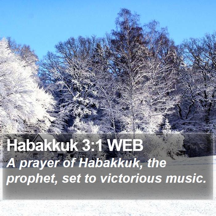 Habakkuk 3:1 WEB Bible Study