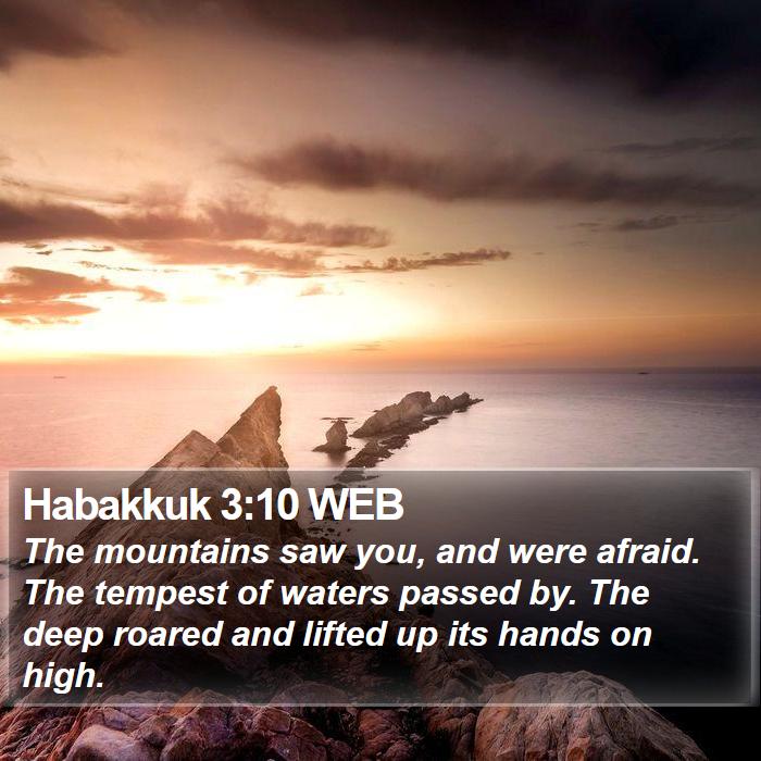 Habakkuk 3:10 WEB Bible Study