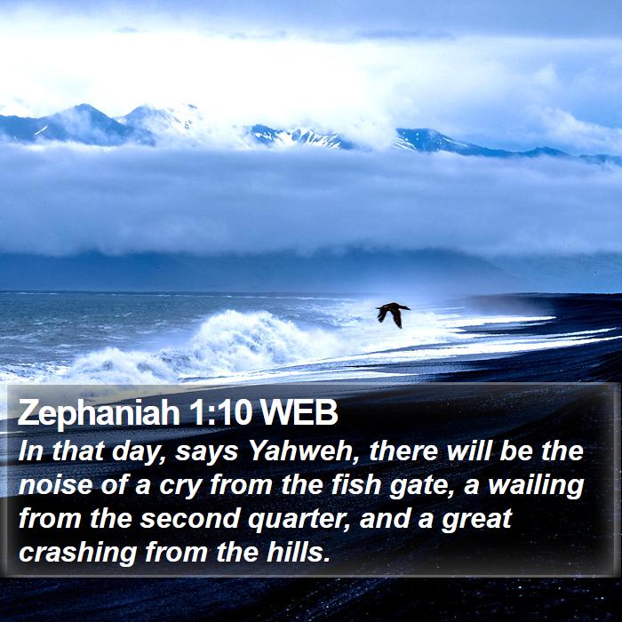 Zephaniah 1:10 WEB Bible Study