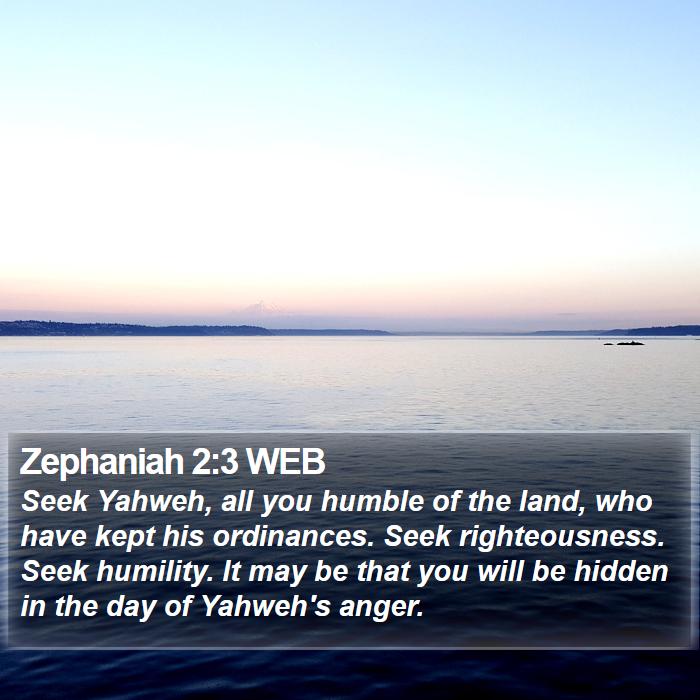 Zephaniah 2:3 WEB Bible Study