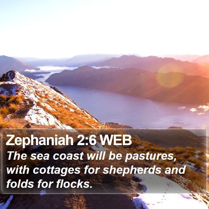 Zephaniah 2:6 WEB Bible Study