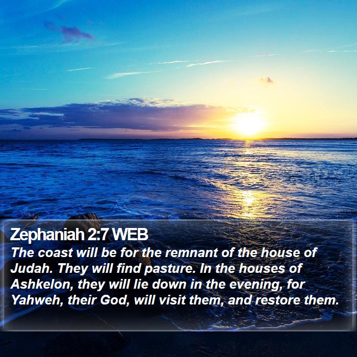 Zephaniah 2:7 WEB Bible Study