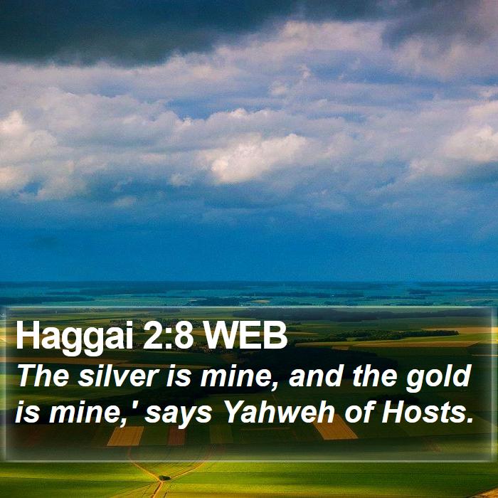 Haggai 2:8 WEB Bible Study