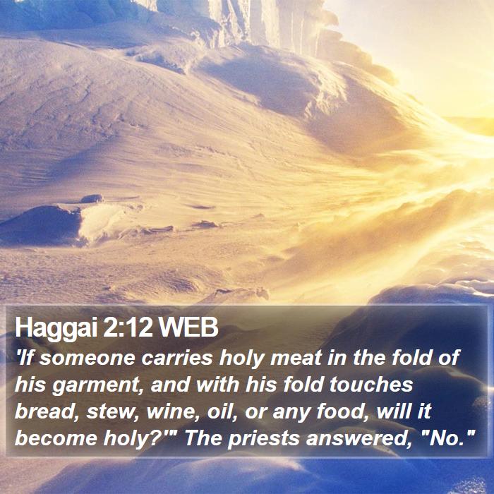 Haggai 2:12 WEB Bible Study