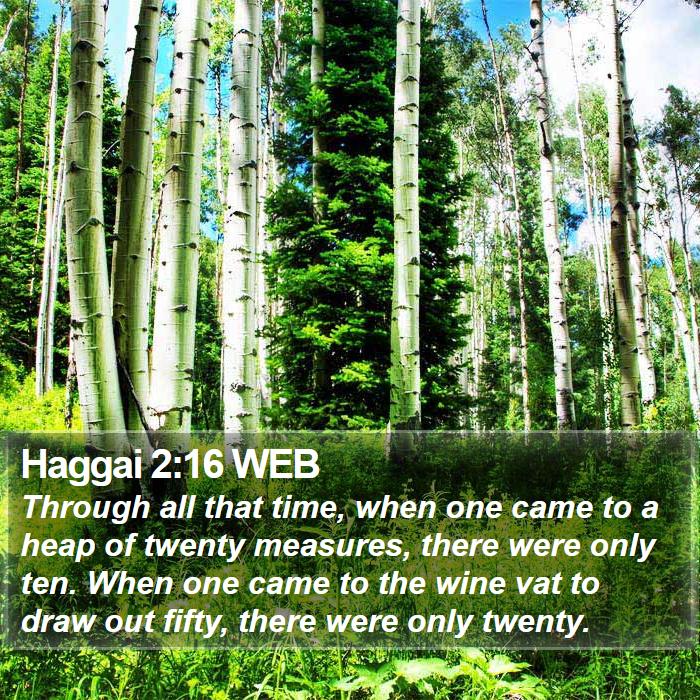 Haggai 2:16 WEB Bible Study