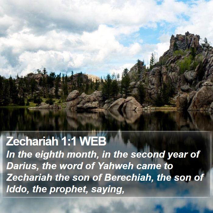 Zechariah 1:1 WEB Bible Study