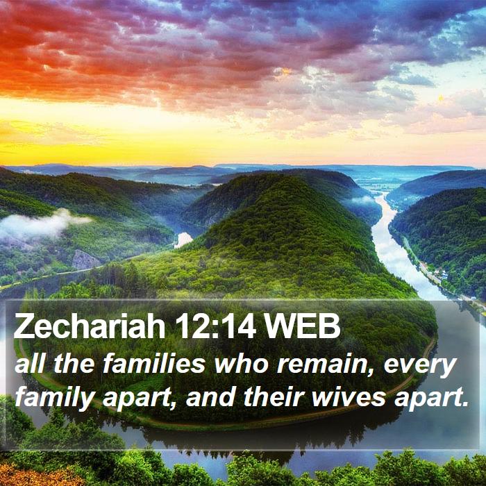 Zechariah 12:14 WEB Bible Study