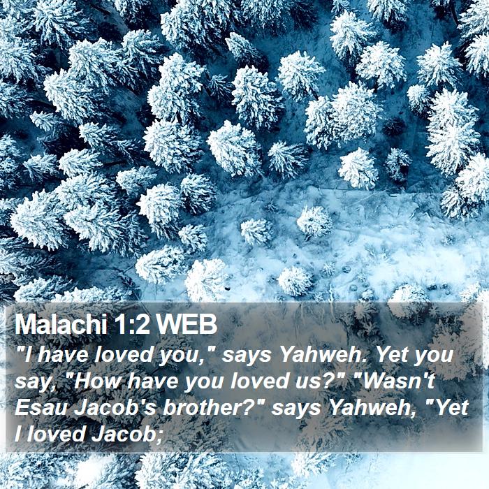 Malachi 1:2 WEB Bible Study