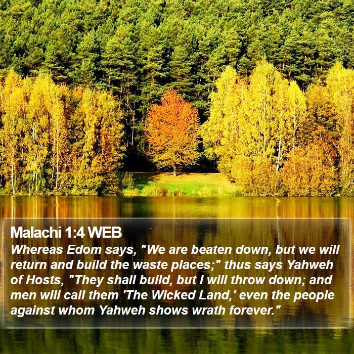 Malachi 1:4 WEB Bible Study