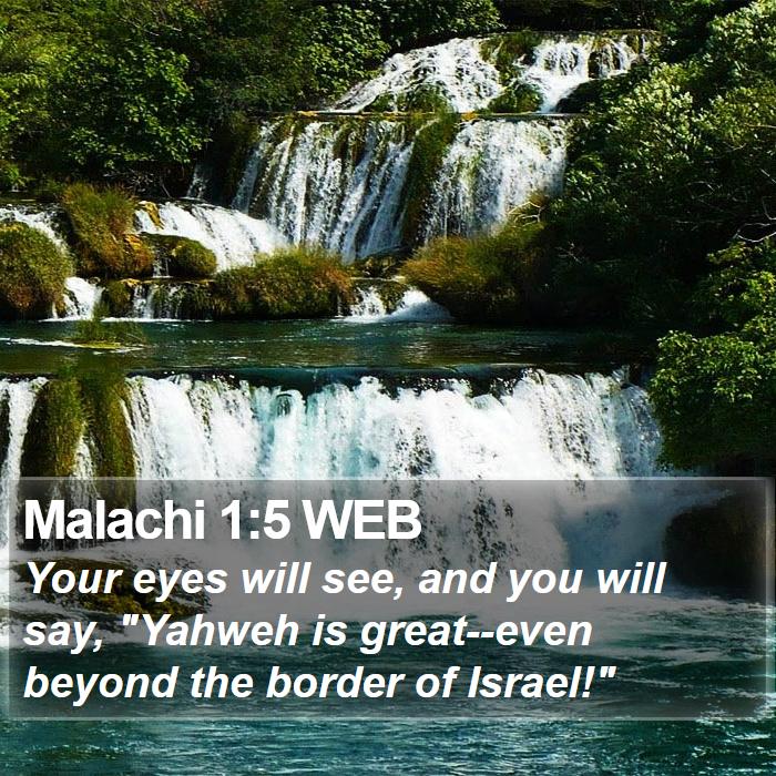 Malachi 1:5 WEB Bible Study