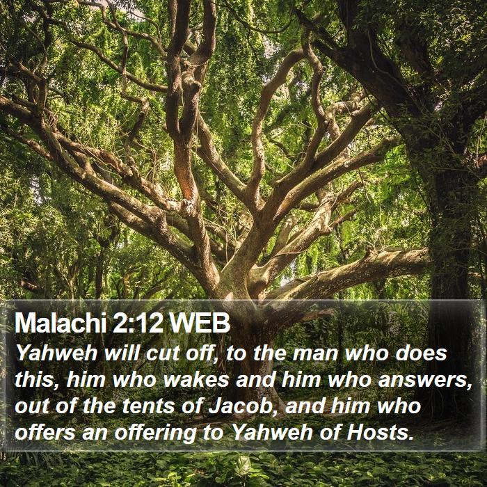 Malachi 2:12 WEB Bible Study