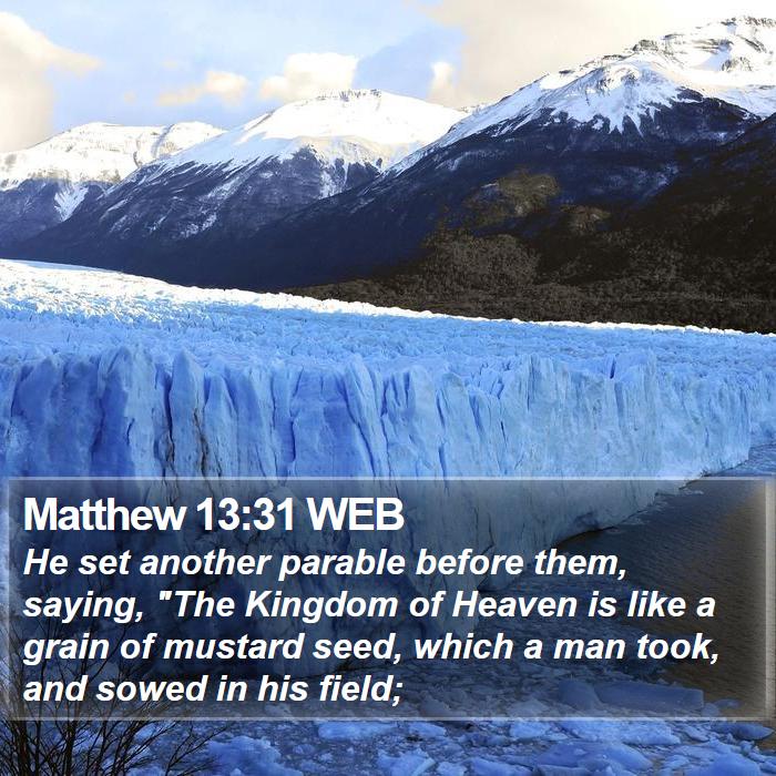 Matthew 13:31 WEB Bible Study